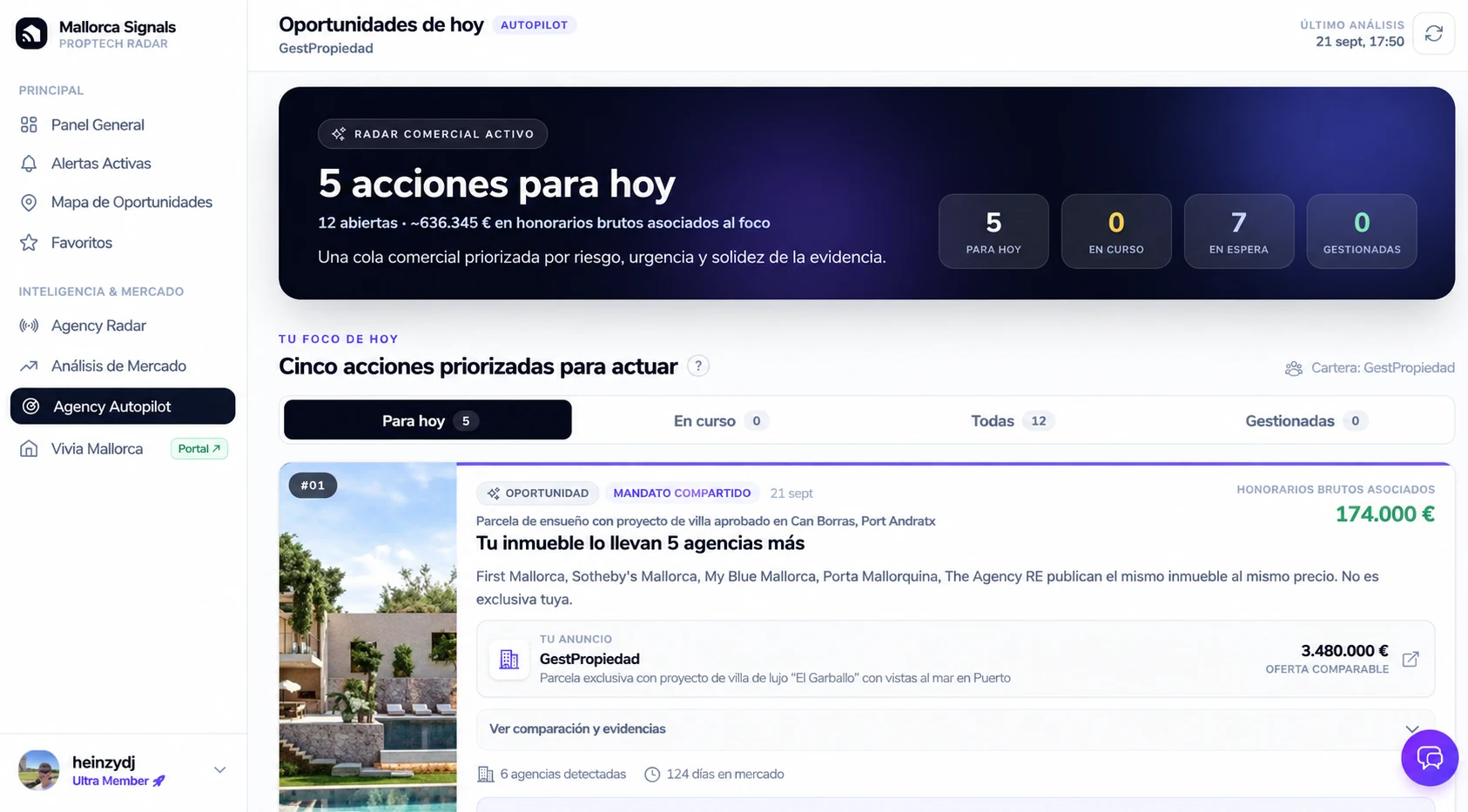 Motor Autopilot de oportunidades comerciales