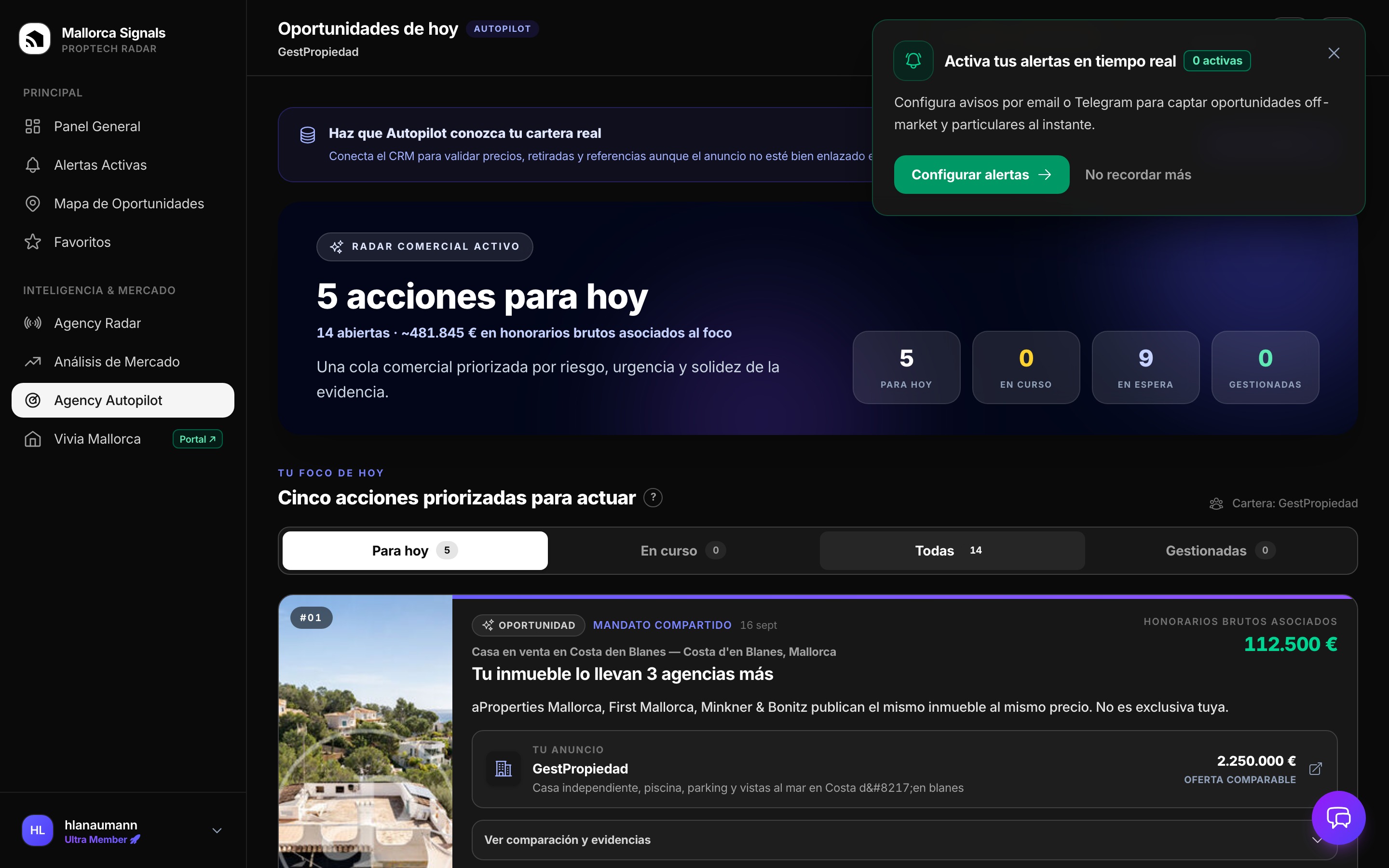 Autopilot: Detección de oportunidades de particulares y agencias